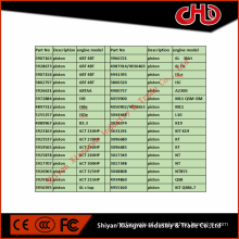 Pistão do motor diesel para B3.3 4BT3.9 6BT5.9 6CT8.3 6L8.9 ISBe ISDe ISLe QSB QSC QSL ISF M11ISM QSM K19 K50 QSK ISX QSX NT855